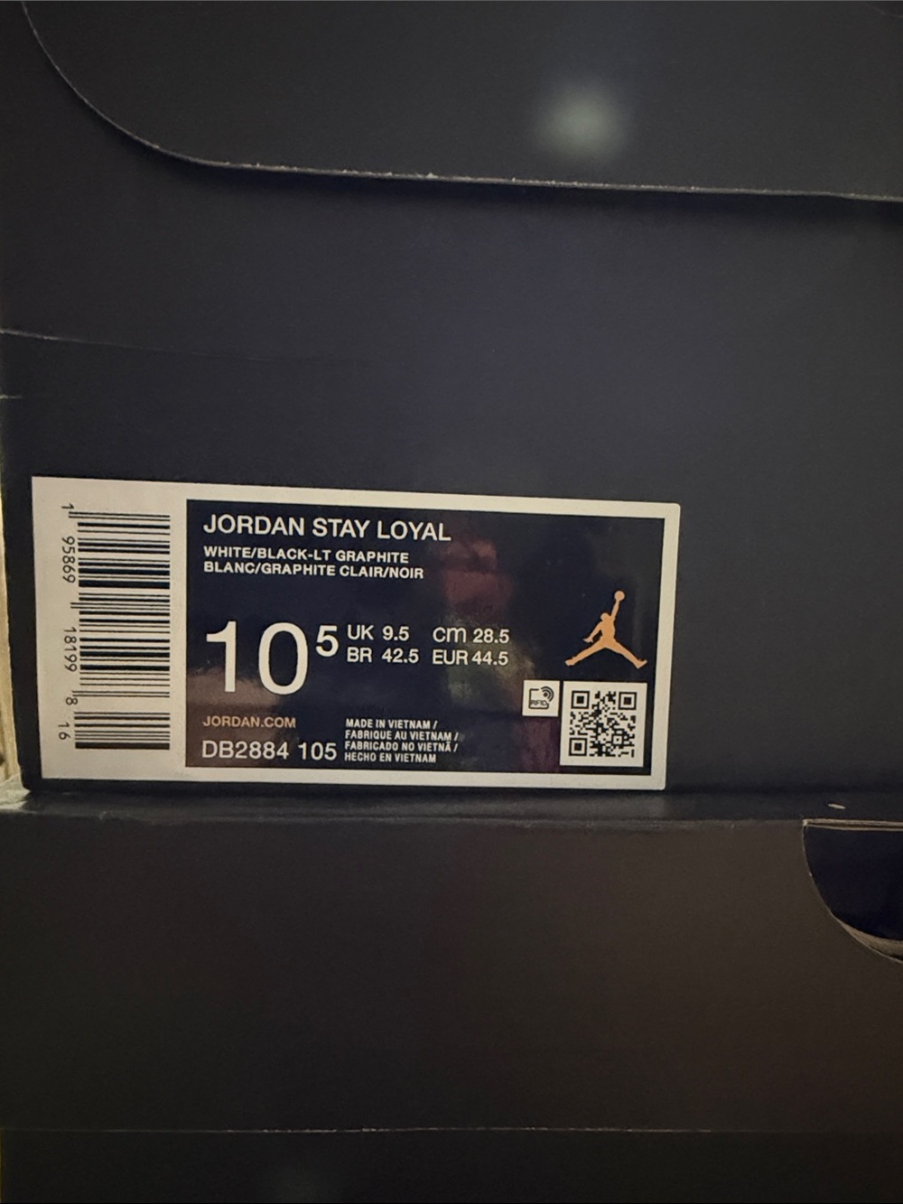 Jordan Stay Loyal Box Label - White, Black, Red